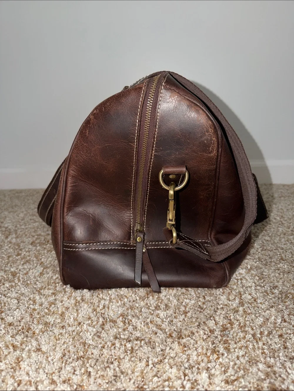 Rustic Town Sasha Carry On Leather Duffel Bag